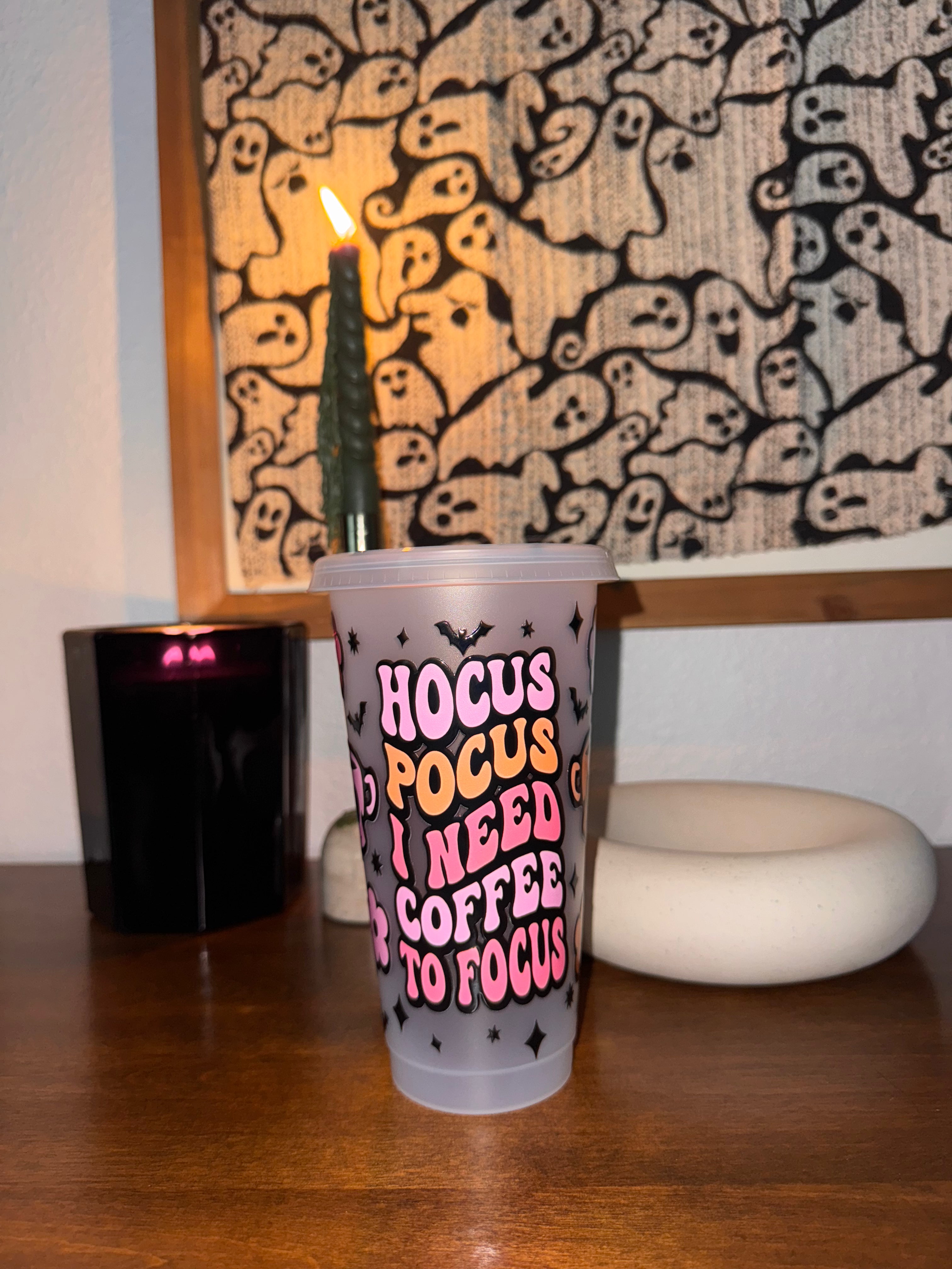 Hocus Pocus I Need Coffee To Focus 24oz Cup