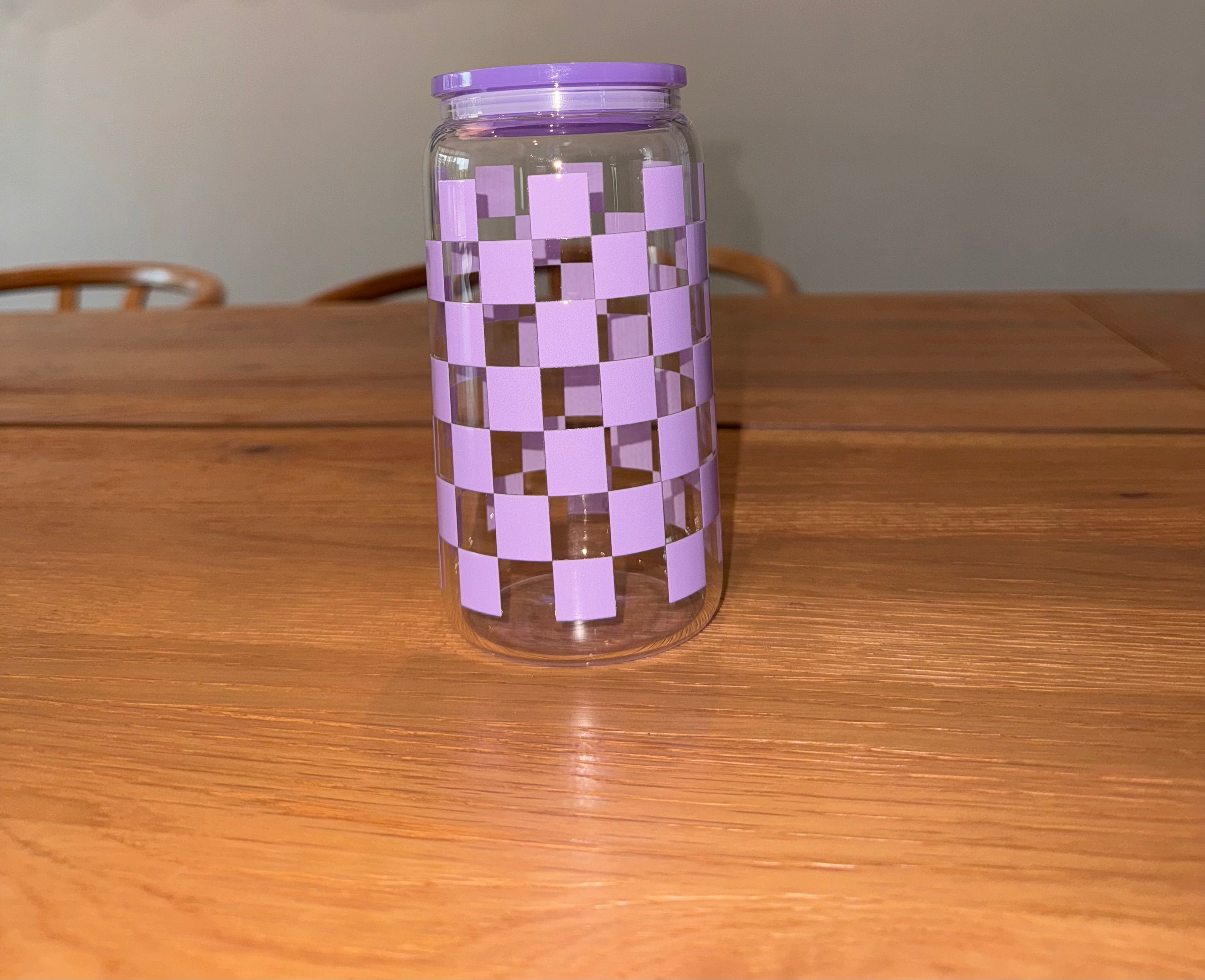 Purple Checkered