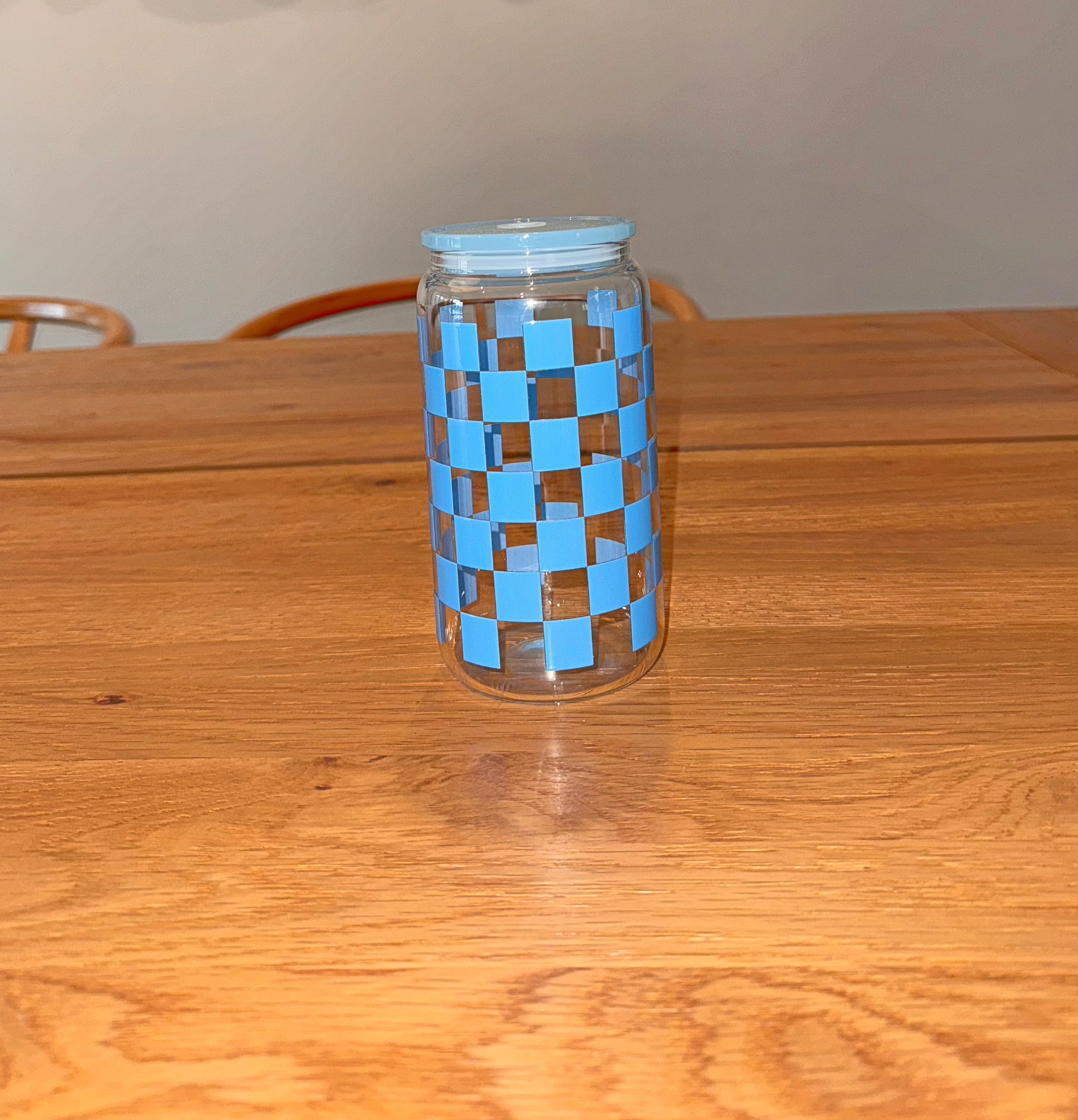 Sky Blue Checkered
