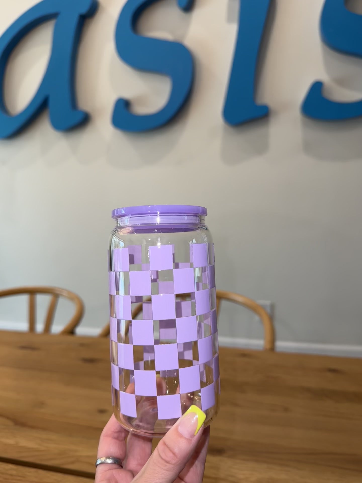 Purple Checkered